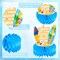 Beach Surfboard Theme Honeycomb Centerpieces Summer Surfing Party Table Decoration Surfboard Party Table Centerpieces for Summer Hawaii Surf Beach Birthday Party Supplies